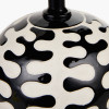 Elkorn Black and White Coral Ceramic Table Lamp Base