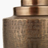 Zuri Antique Brass Metal Pot Table Lamp Base
