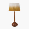 Toma Oiled Wood Tall Neck Table Lamp Base