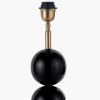 Sofia Black and Gold Enamel 3 Ball Table Lamp Base