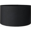 Sofia Black and Gold Enamel Table Lamp Base with Harry 35cm Black Cotton Mix Cylinder Lampshade