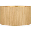 Sofia Black and Gold Enamel Table Lamp Base with Stellan 35cm Gold Slubbed Silk Mix Gold Lined Cylinder Lampshade