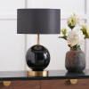 Sofia Black and Gold Enamel Table Lamp Base