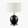 Sofia Black and Gold Enamel Table Lamp Base
