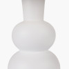Aaliyah  White Curved Bottle Ceramic Table Lamp