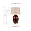 Lucien Tortoiseshell Glass Tall Table Lamp
