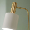 Biba Marble Footed White and Gold Floor Lamp