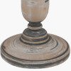 Captiva Grey Wash Mango Wood Floor Lamp Base with Rouen 45cm White Boucle Cylinder Lampshade