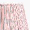 Captiva Grey Wash Mango Wood Floor Lamp Base with Thiago 45cm Cinnamon Stripe Mushroom Pleat Tapered Lampshade