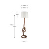 Martindale Rope Knot and Jute Floor Lamp