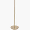 Midland Champagne Gold Metal and Marble Effect Floor Lamp