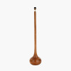 Toma Oiled Wood Tall Neck Floor Lamp Base
