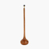 Toma Oiled Wood Tall Neck Floor Lamp Base
