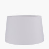 Piero Antique Bronze Metal Candlestick Floor Lamp Base with Winston 45cm White Handloom Tapered Lampshade