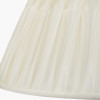 Piero Antique Bronze Metal Candlestick Floor Lamp Base with Garbo 45cm Cream Silk Mix Pinch Pleat Tapered Lampshade