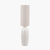 Linnea White Grooved Ceramic Floor Lamp