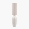 Linnea White Grooved Ceramic Floor Lamp