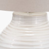 Linnea White Grooved Ceramic Floor Lamp