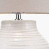 Linnea White Grooved Ceramic Floor Lamp