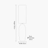 Linnea White Grooved Ceramic Floor Lamp