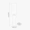 Sloane Black Contemporary Ceramic Floor Lamp