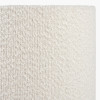 Esha Natural Conical Wood Floor Lamp Base with Rouen 50cm White Boucle Cylinder Lampshade