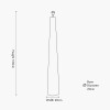 Esha Natural Conical Wood Floor Lamp Base
