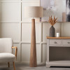 Esha Natural Conical Wood Floor Lamp Base
