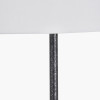 Vala Graphite Metal Textured Effect Ball Floor Lamp