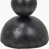 Vala Graphite Metal Textured Effect Ball Floor Lamp
