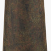 Arbor Verdi Gris Metal Conical Floor Lamp Base with Milos 50cm Natural Linen Tapered Lampshade