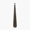 Arbor Verdi Gris Metal Conical Floor Lamp Base with Edward 45cm Pistachio Green Linen Cylinder Lampshade