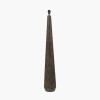 Arbor Verdi Gris Metal Conical Floor Lamp Base with Lino 45cm White Self Lined Linen Cylinder Lampshade