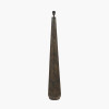 Arbor Verdi Gris Metal Conical Floor Lamp Base with Lino 45cm White Self Lined Linen Cylinder Lampshade