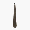 Arbor Verdi Gris Metal Conical Floor Lamp Base with Lino 45cm White Self Lined Linen Cylinder Lampshade