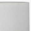 Arbor Verdi Gris Metal Conical Floor Lamp Base with Lino 45cm White Self Lined Linen Cylinder Lampshade