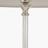 Auden Silver Metal Stick Floor Lamp Base with Savoie 14" Pleated Shade Emerald