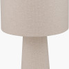 Mirissa White Slubby Handloom Fabric Floor Lamp