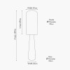 Mirissa White Slubby Handloom Fabric Floor Lamp