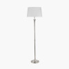 Salvatore Antique Silver Metal Floor Lamp Base