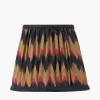 Tatiana Antique Brass Metal Floor Lamp Base with Athira 16cm Multi Chevron Design Mushroom Pleat Tapered Lamp Shade