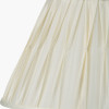 Tatiana Antique Brass Metal Floor Lamp Base with Garbo 20cm Cream Silk Mix Pinch Pleat Tapered Lampshade