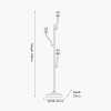 Tatiana Antique Brass Metal Floor Lamp Base