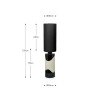 Arlese Monochrome Abstract Ceramic Floor Lamp