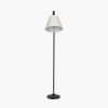 Ari Black Metal Curved Arm Floor Lamp