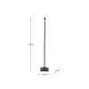 Everett Ribbed Metal Stick Floor Lamp Base