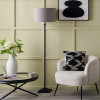 Everett Ribbed Metal Stick Floor Lamp Base