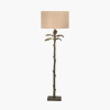 Bali Verdi Gris Metal Palm Tree Floor Lamp Base
