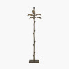 Bali Verdi Gris Metal Palm Tree Floor Lamp Base