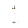 Bali Verdi Gris Metal Palm Tree Floor Lamp Base